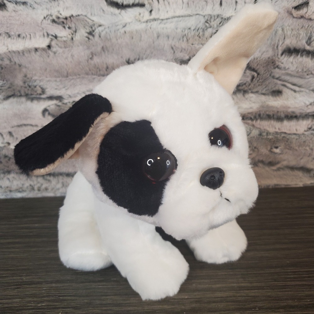 TY 10" French Bulldog Marcel the Dog VelveTy Frenchie Realistic Black White 2019